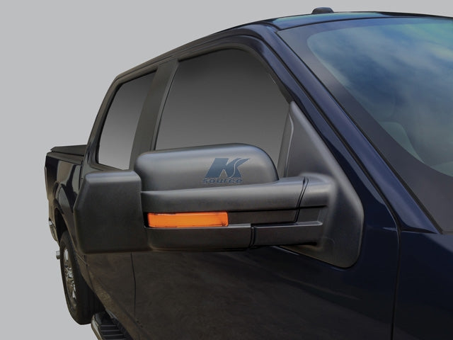 K-Source Exterior Towing Mirror, 4-5/8 in x 6 in, Extends 4-5/8 in, Black, Set of 2 - 81810