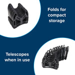 Camco Sewer Hose Support, Holds 10 ft Hose, Black - 43031