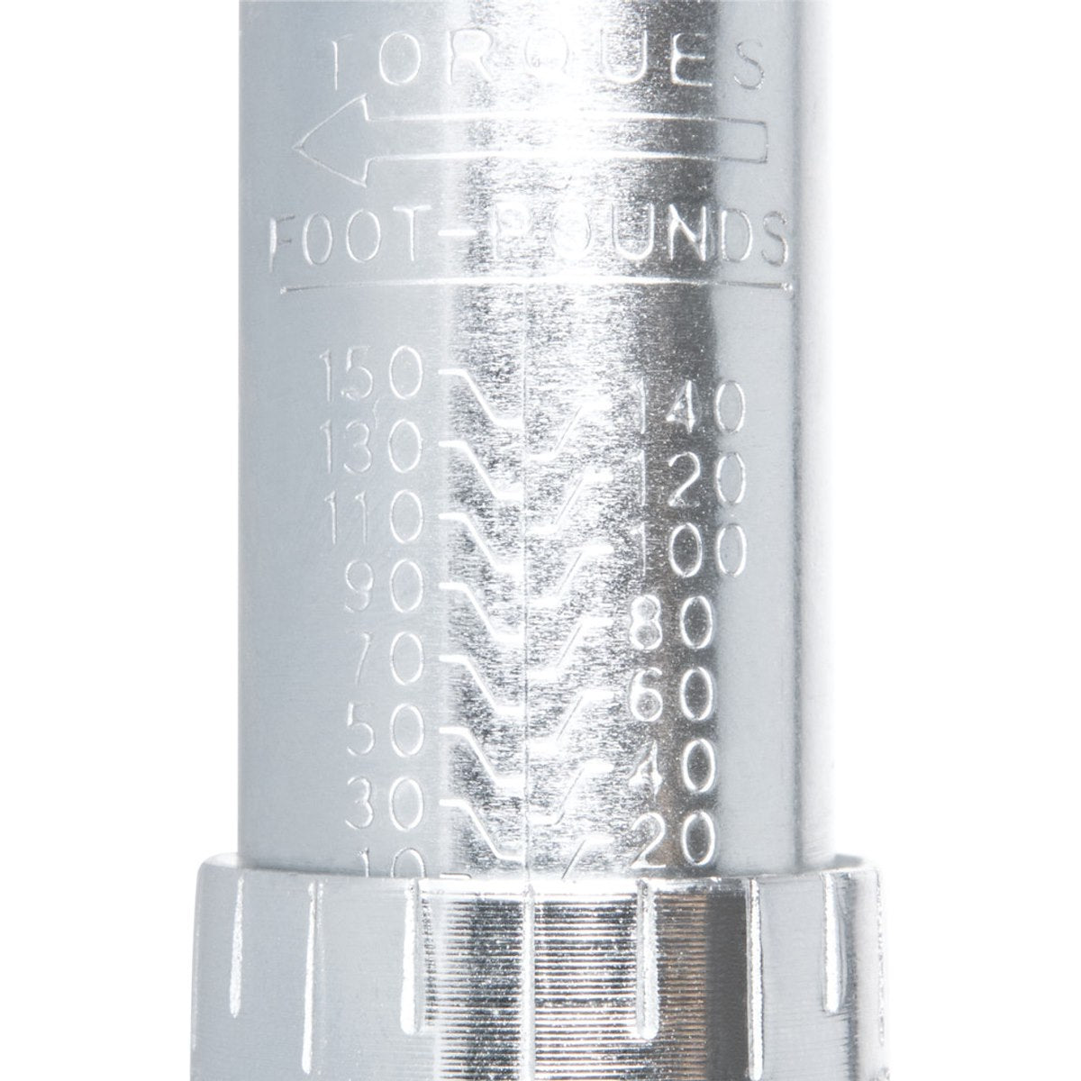 Performance Tool Torque Wrench, 1/2 in Drive, 10-150 ft lb Torque Range, Chrome Plated - M200DB