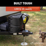 Lippert Trailer Tongue Jack, 3500 lb Capacity, 18 in Stroke, Black - 643589