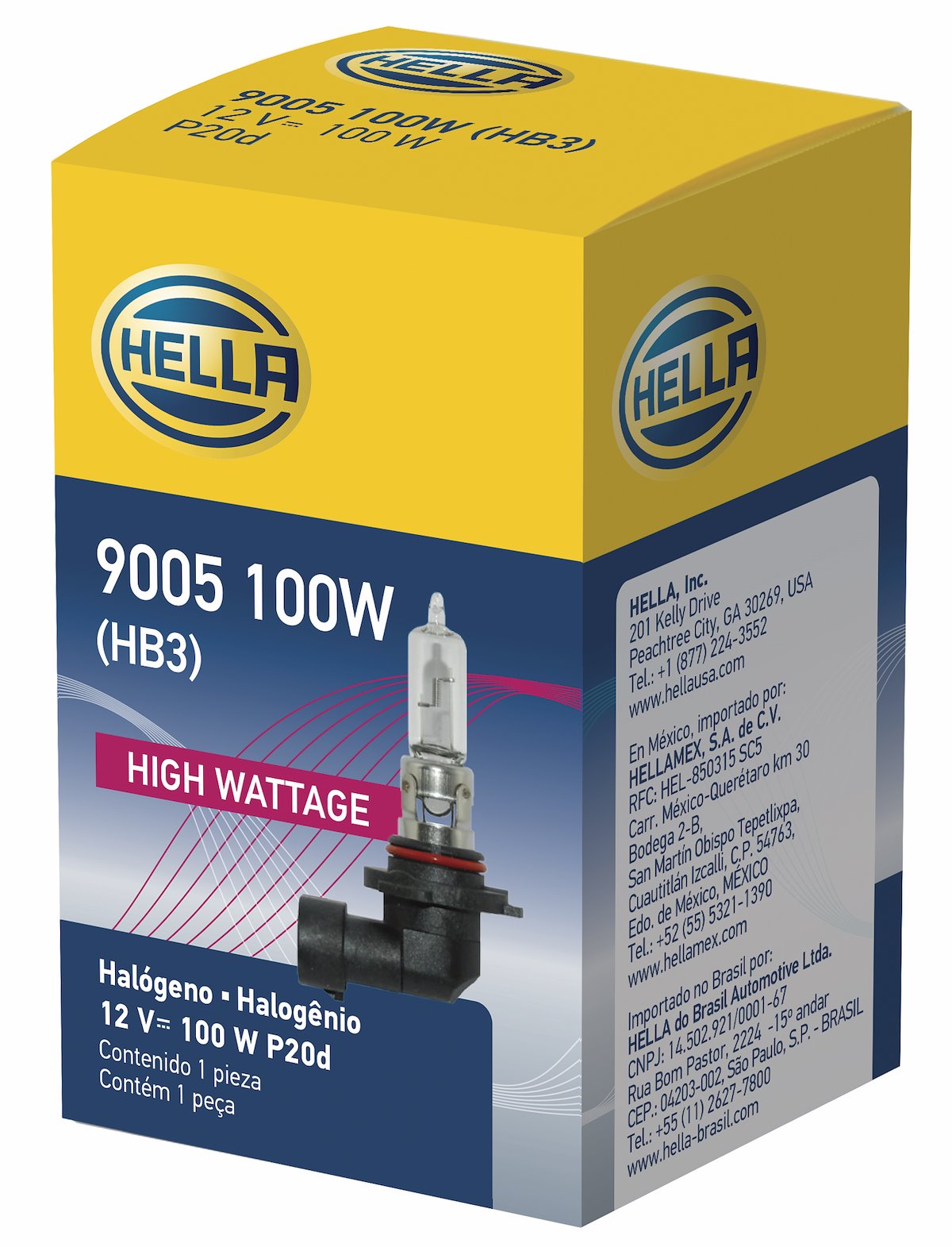 HELLA Headlight Bulb, 9005, 100 Watt, 12 V - 9005 100W