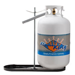 Flame King Propane Tank Rack, Holds Two 30 lb Gas Bottle, Steel - KT30MNT