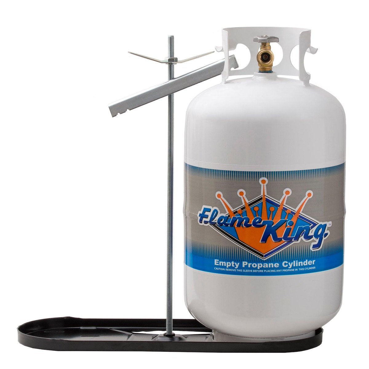 Flame King Propane Tank Rack, Holds Two 30 lb Gas Bottle, Steel - KT30MNT