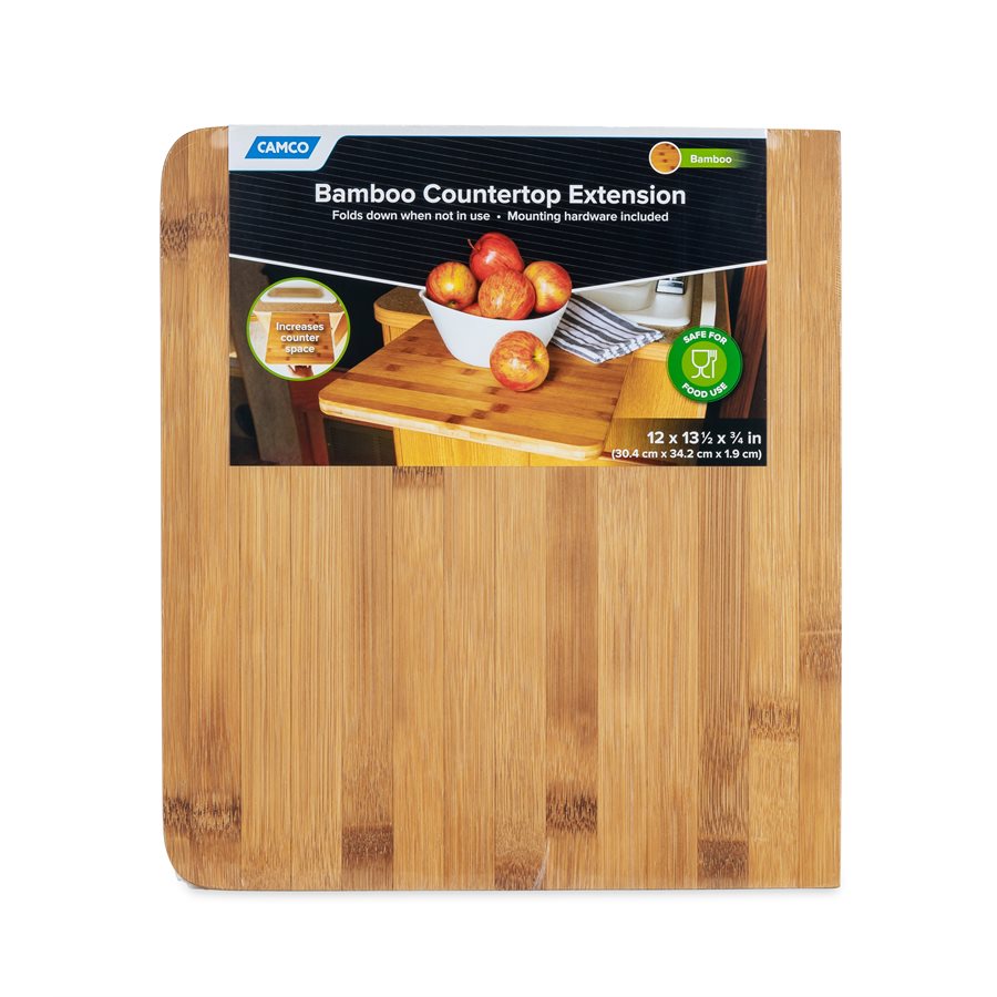 Camco Counter Top Extension, Extends Counter Top 12 in, 12 in Length x 13-1/2 in Width x 3/4 in Thick - 43423