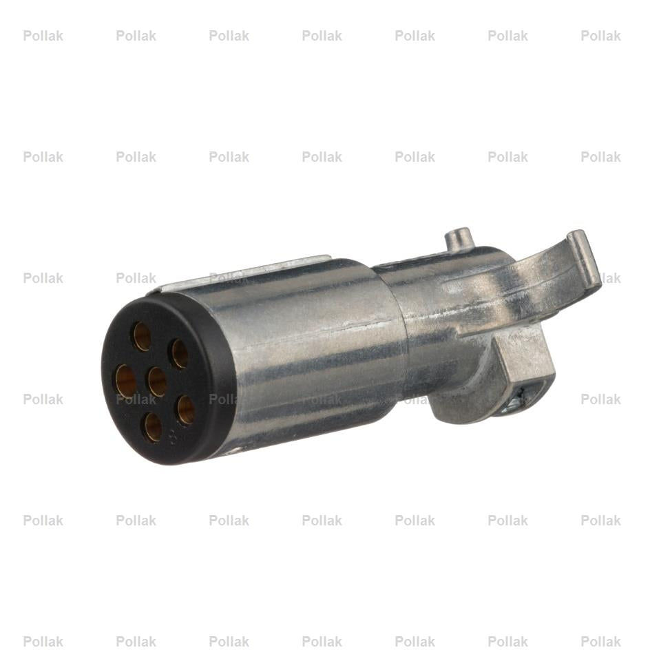 Pollak Trailer Wiring Connector, 6-Pole Round - 6P-100V