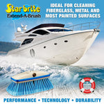 Star Brite Car Wash Brush, 8 in Length, Blue Medium Star Prene Bristle - 040162