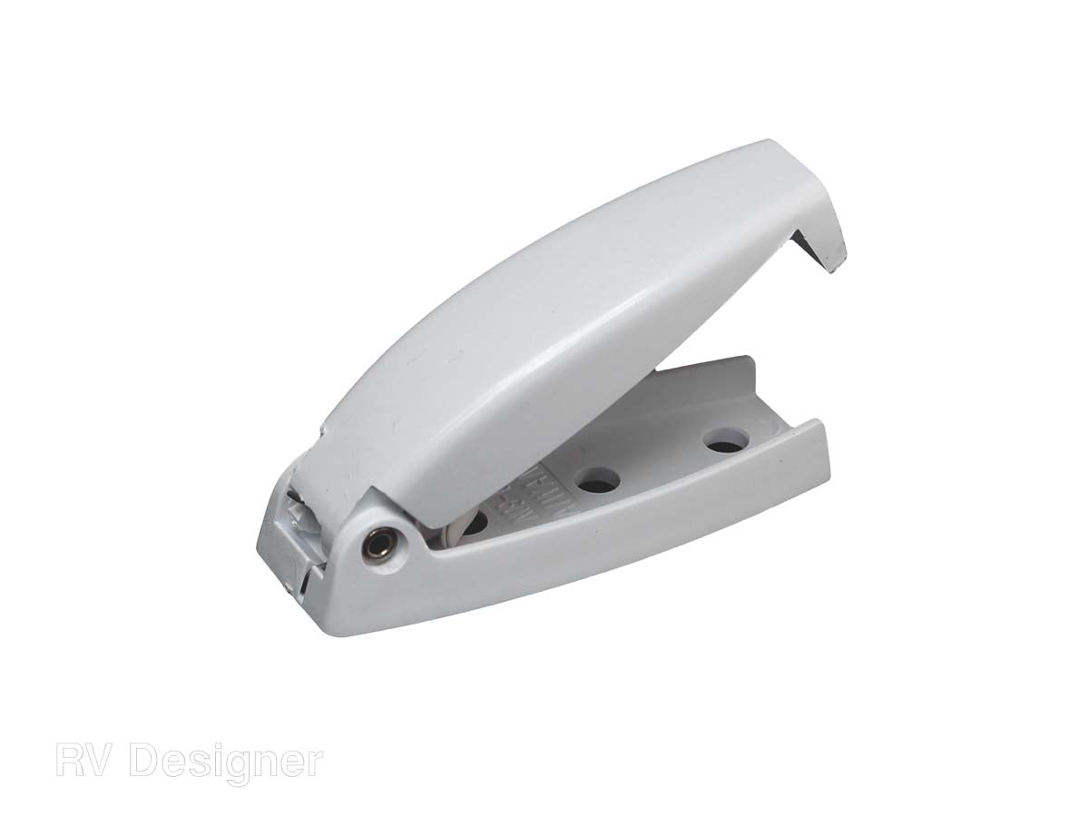 RV Designer Door Catch, White, Set Of 2 - E211