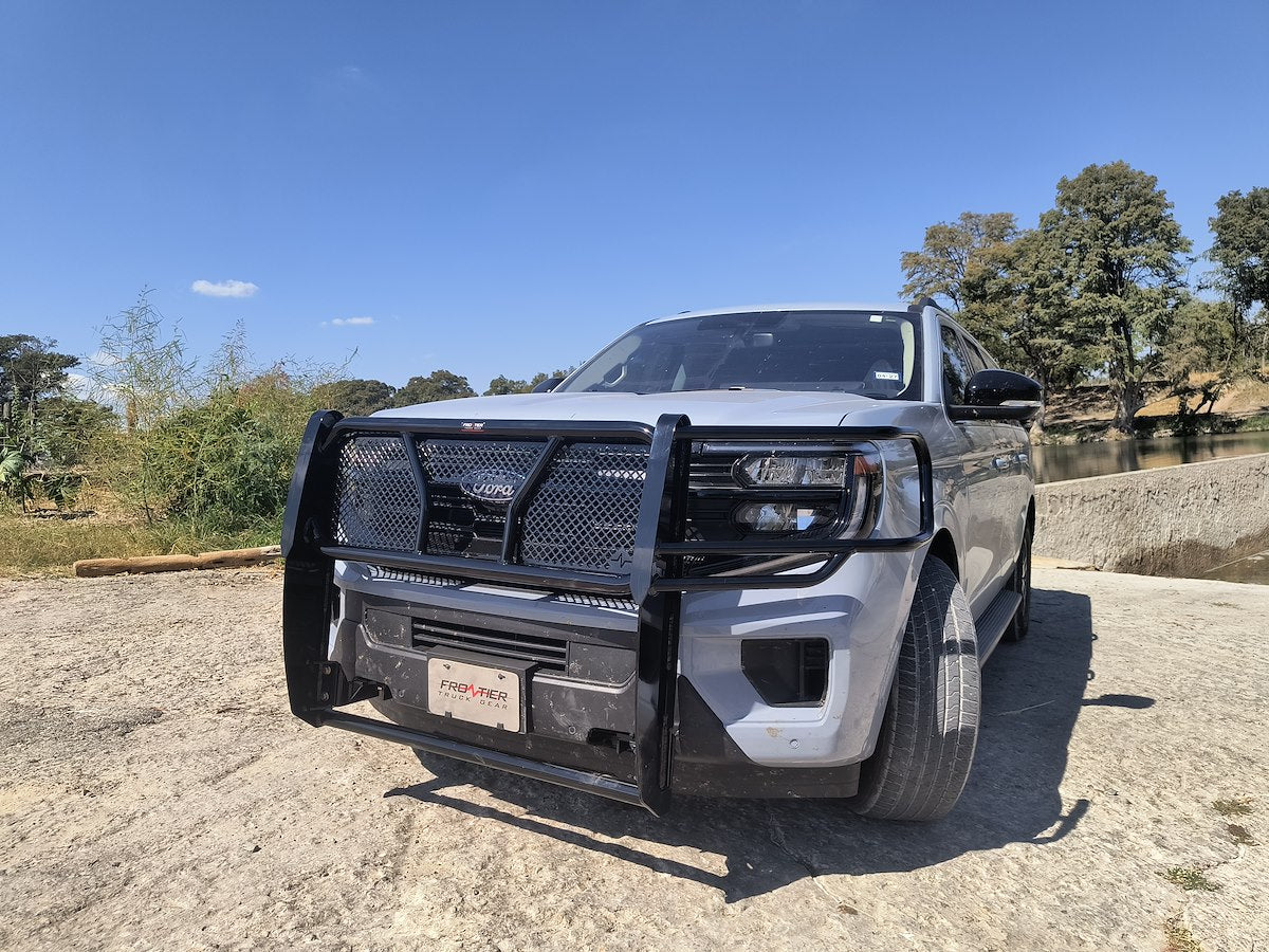 Frontier Truck Gear Grille Guard, Black, Steel - 200-11-8004