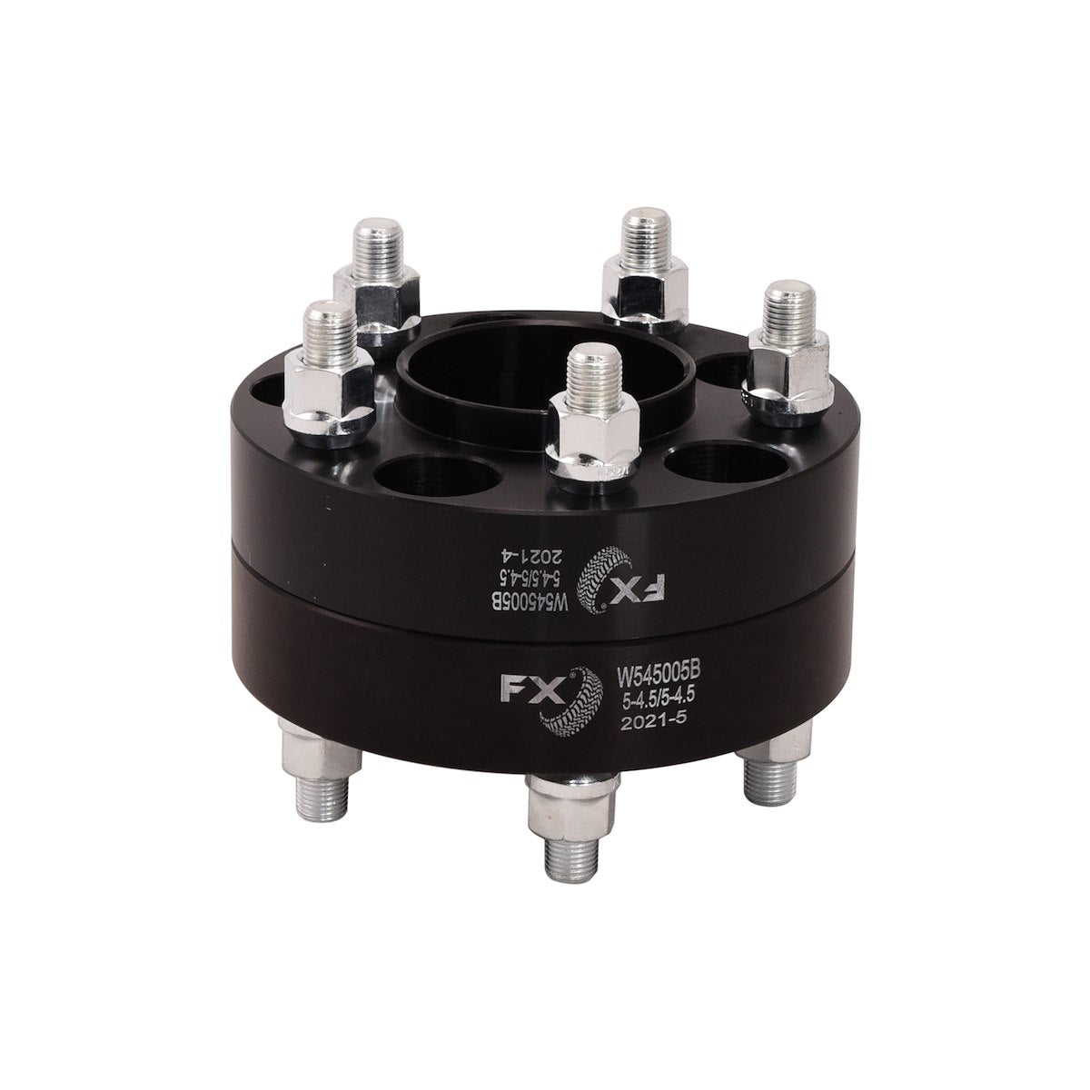 FX Wheels Wheel Spacer, 5 x 114.3 Millimeter/5 x 4.50 in Bolt Pattern, 1-1/4 in Thickness, 71.50 Millimeter Hub Size, Set Of 2 - W545005B