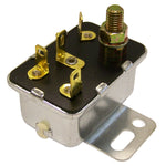 Crown Automotive Starter Relay, Black/Silver, 4 Spade Terminals And 1 Threaded Post - 33003934