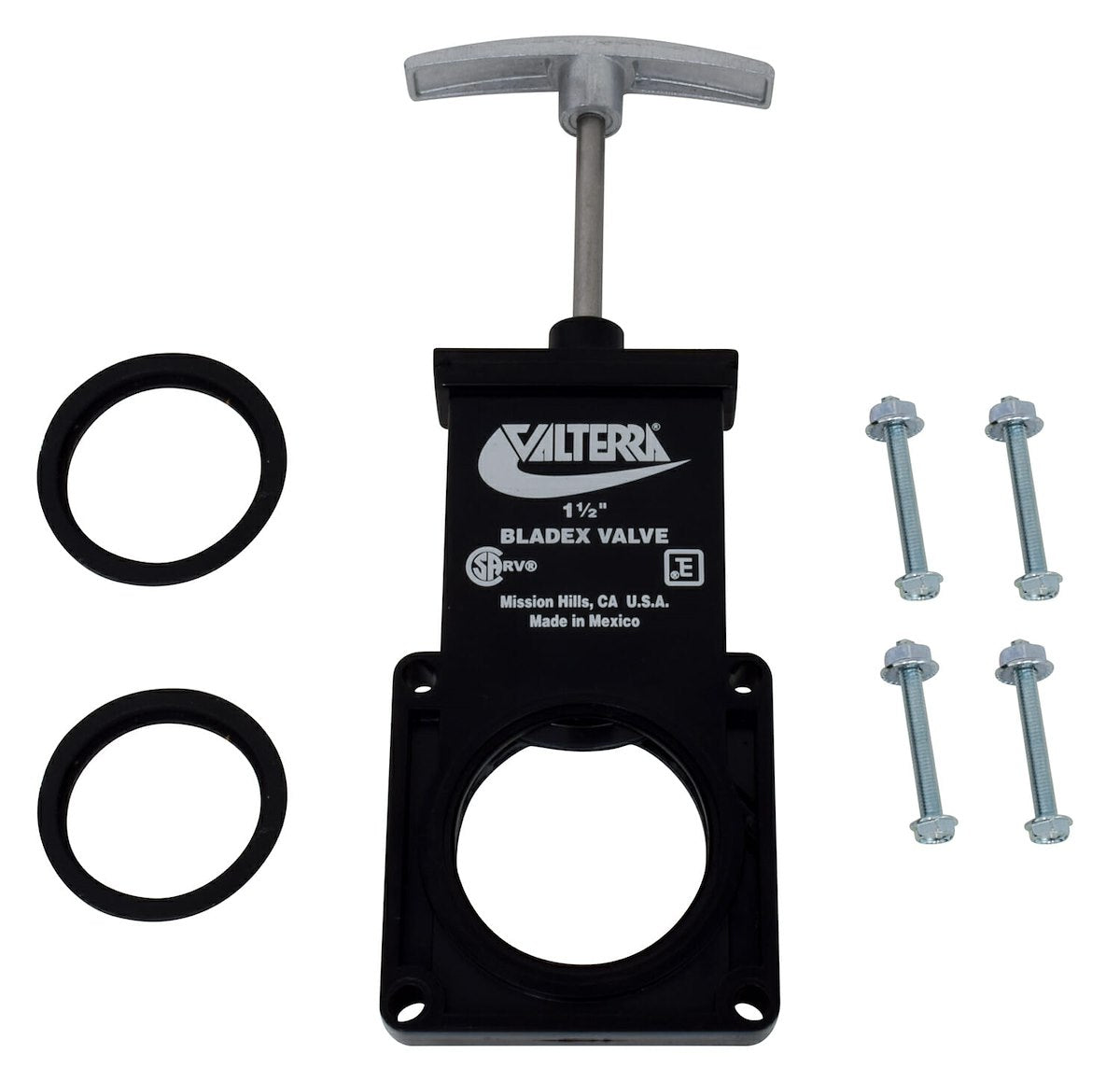 Valterra Sewer Waste Valve, 1-1/2 in Waste Valve - T1001VPM