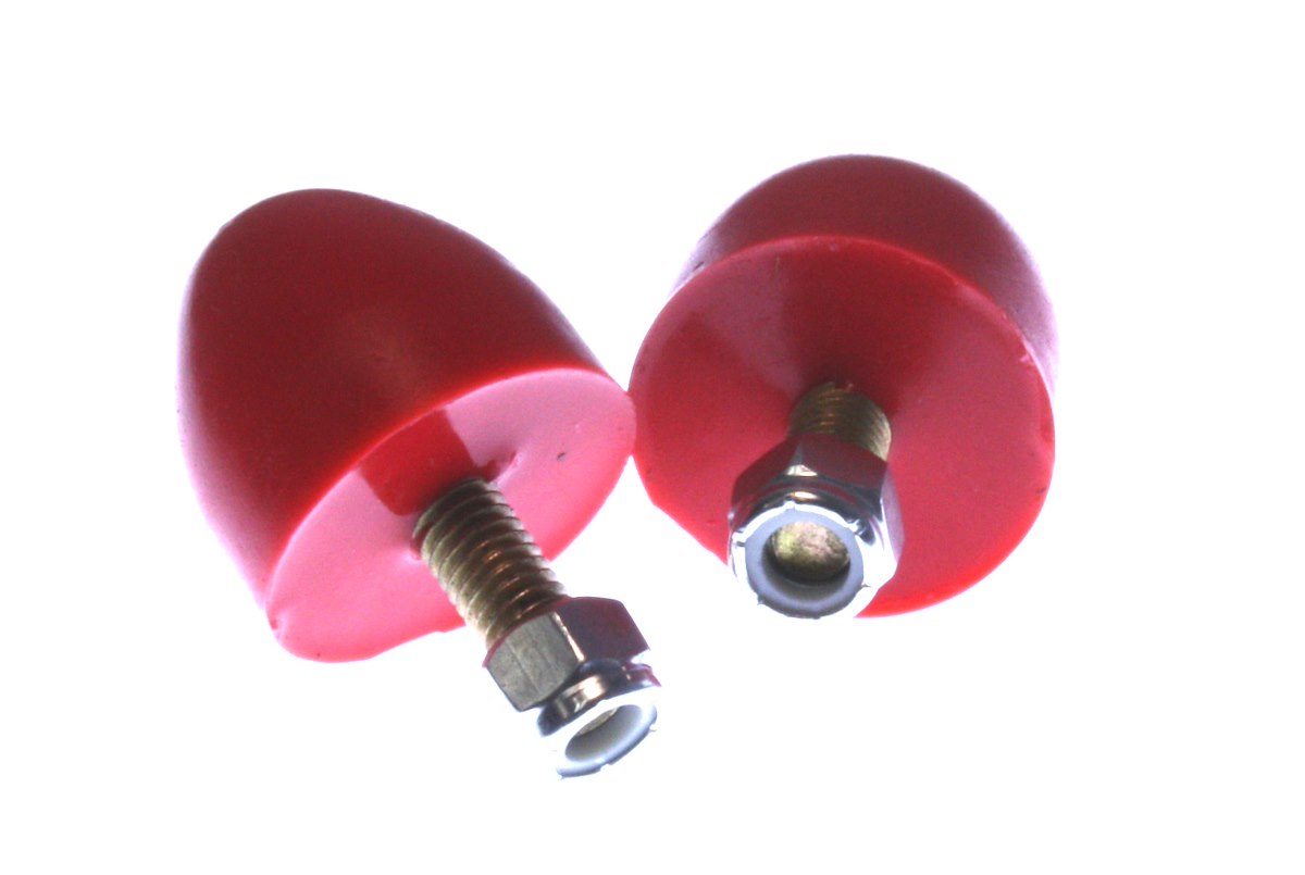 Energy Suspension Bump Stop, 1.5 in Outside Diameter, 1.5625 in Long, Red, Set Of 2 - 9.9103R