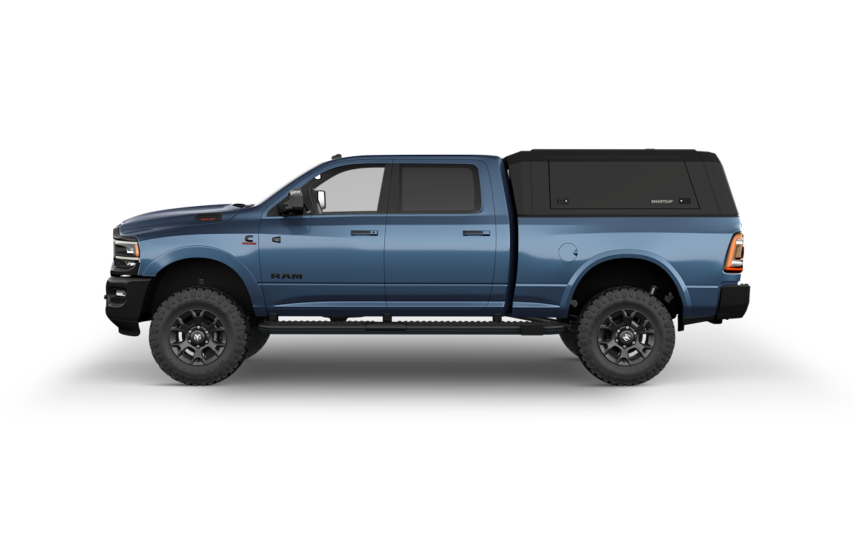 SmartCap Truck Cap, Holds Up To 330 lb When Moving And 770 lb When Parked, Matte Black, Stainless Steel - EA1007-MB