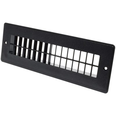 Valterra Heating/Cooling Register, 2-1/4 in Width x 10 in Length, 2-Hole, Black - A10-3366VP