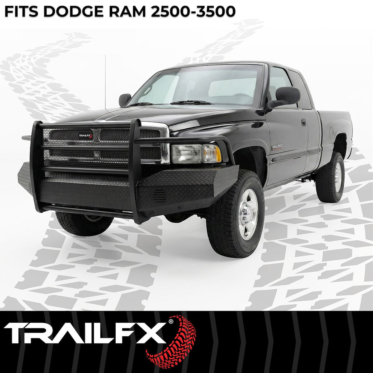 TrailFX Bumper, Gloss Black, Steel - FX3011A