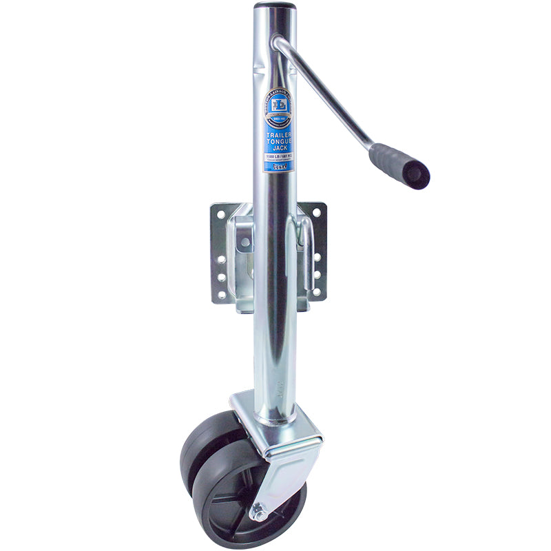 Dutton Lainson Corp Trailer Tongue Jack, 1500 lb Lift Capacity, 12 in Travel, 28 in Height - 22580