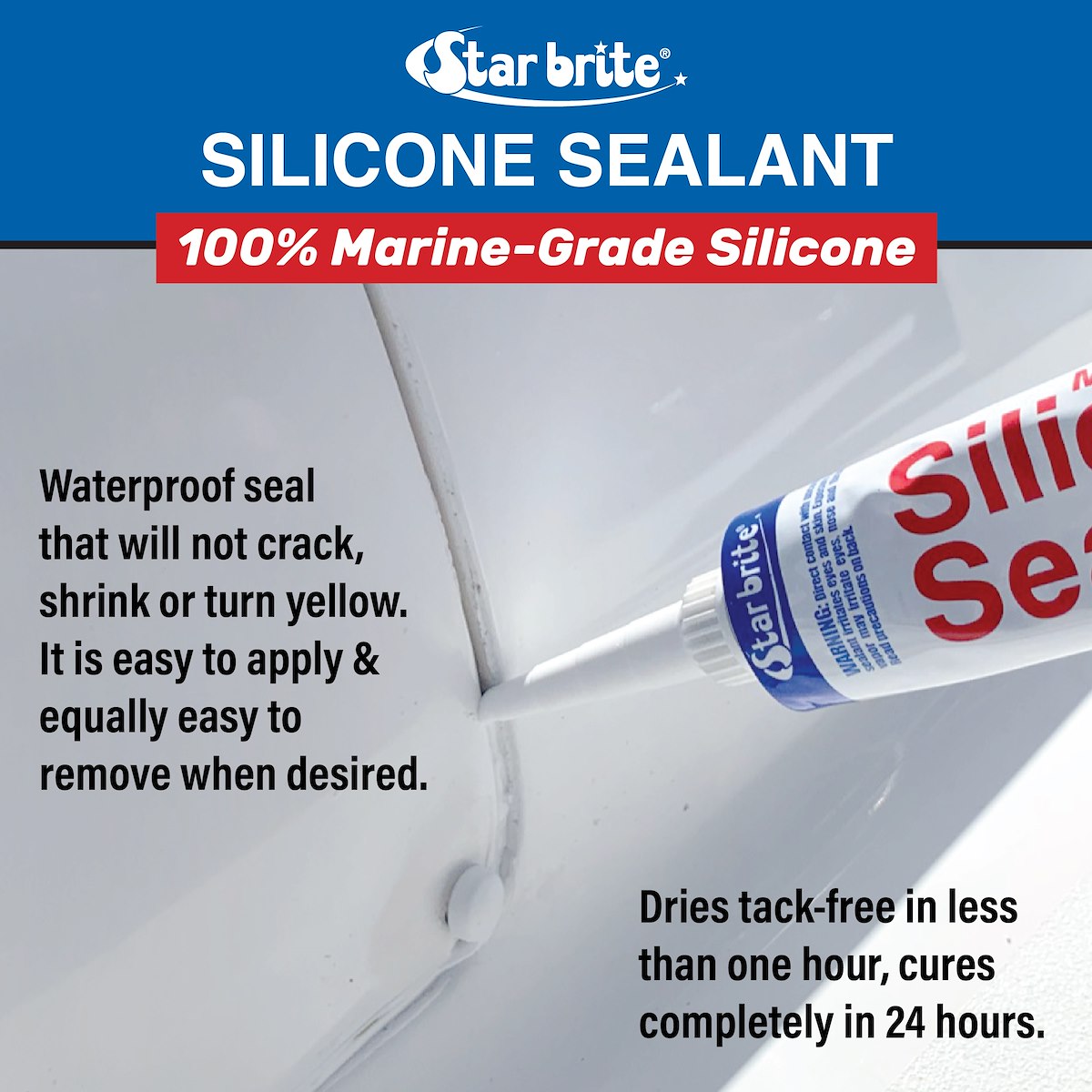 Star Brite Caulk Sealant, 10.1 oz Cartridge - 082122