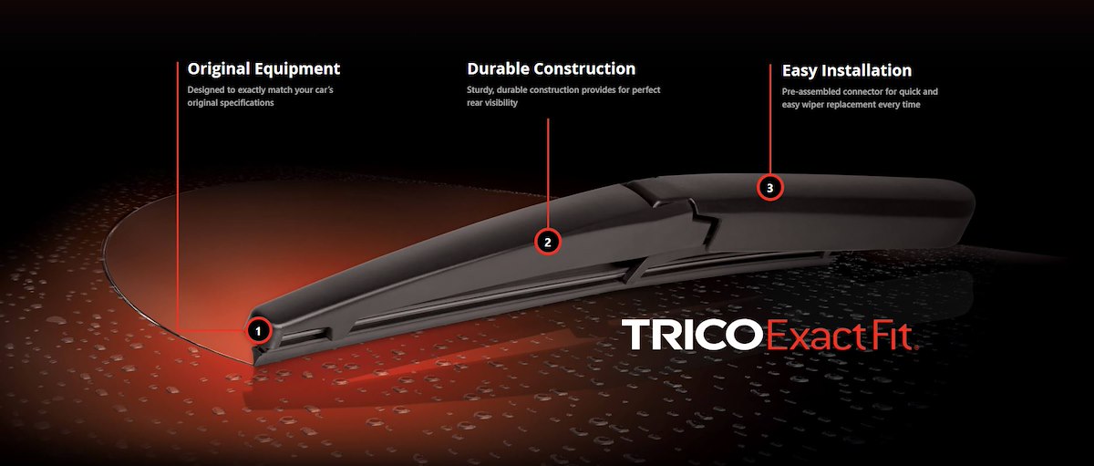 Trico Products Inc. Windshield Wiper Blade, 14 in, Black - 14-B