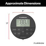 Furrion Wall Thermostat, Use With Furrion Chill  HE R32 Air Conditioners, LED Digital Readout, 12 V DC - FACW12ESZA2-BL-AM