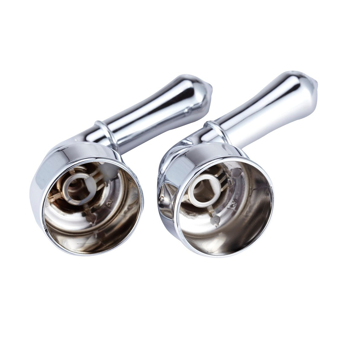 Dura Faucet Faucet Handle, Polished Chrome Plated, Set Of 2 - DF-RKC-CP