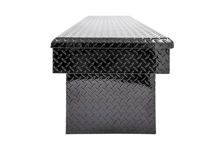 Dee Zee Tool Box, Red Label, Black Gloss Powder Coated Aluminum, 20 in Length x 69-3/4 in Width x 19-1/4 in Height - DZ8170DB