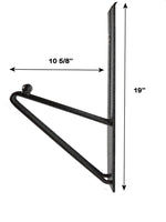 Rack-Em Tool Organizer, Holds 6 Shovels, 19 in Height X 5-1/2 in Width, Black/Gray - RA-15
