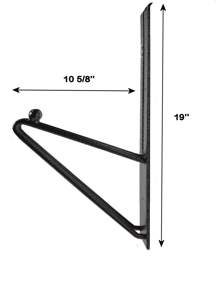 Rack-Em Tool Organizer, Holds 6 Shovels, 19 in Height X 5-1/2 in Width, Black/Gray - RA-15