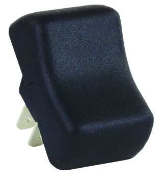 JR Products Multi Purpose Switch, 0.670 in x 0.500 in (Cutout), 1.285 in x 0.830 in (Switch), Black - 14075