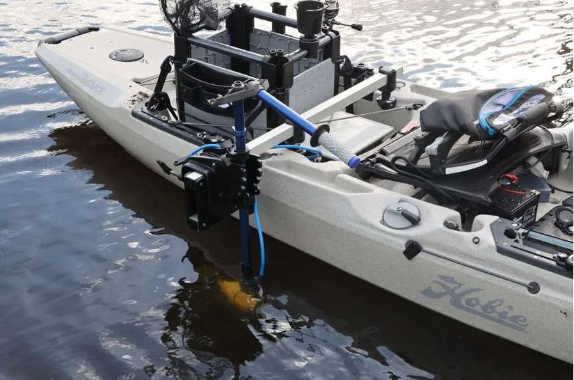 Railblaza Trolling Motor Mount, Black And Silver, 46-1/2 in Length - 04-4091-11