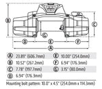 Warn Winch, ZEON XD 14-S, 12 V Electric, 14000 lb Line Pull Capacity - 110014