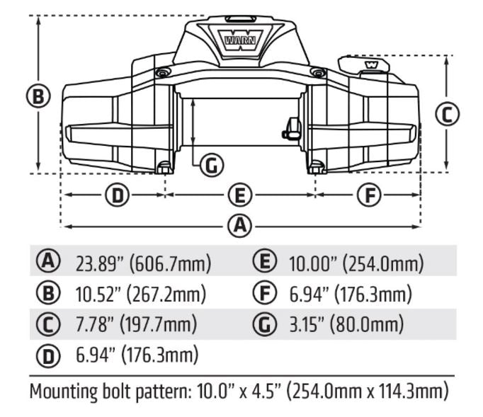 Warn Winch, ZEON XD 14-S, 12 V Electric, 14000 lb Line Pull Capacity - 110014