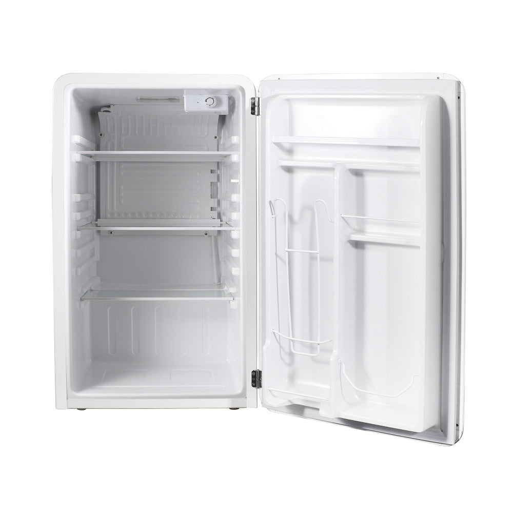 Magic Chef Refrigerator, 3.2 Cubic ft Capacity, 120 V, With Cabinet LED Light - MCR32CHW