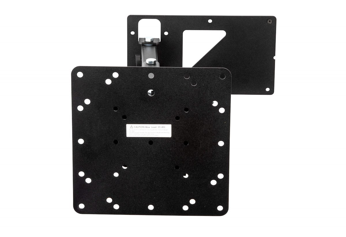 MOR/ryde TV Mount, 11-1/4 in Width x 3.28 in Depth x 11 in Height, 50 lb Capacity, Black - TV1-122H