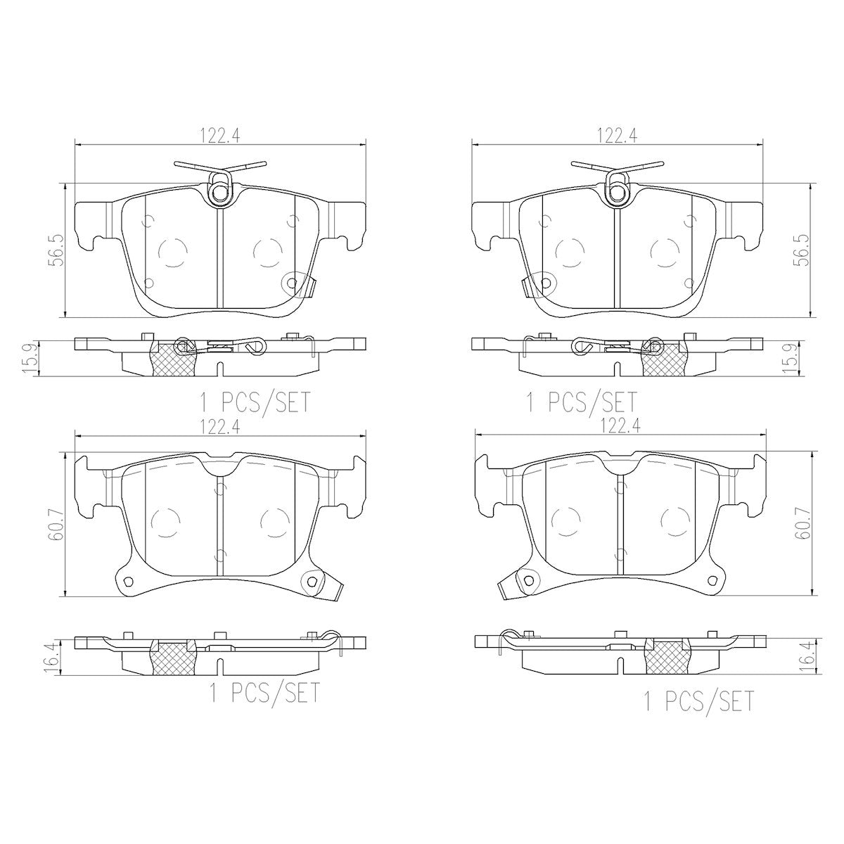 Brembo Brake Pads P11043N product image 1