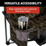 Lippert Camping Chair, 38-1/2 in Length x 42 in Height x 26 in Depth, 500 lb Weight Capacity - 2023053729