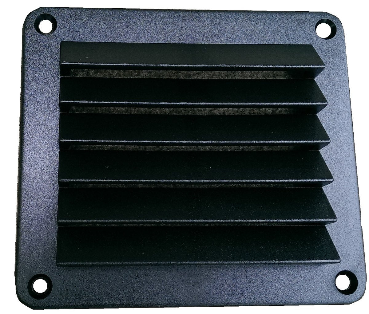 Heng's Industries Wall Vent, 5 in Length x 5 in Width, Black - DV55B
