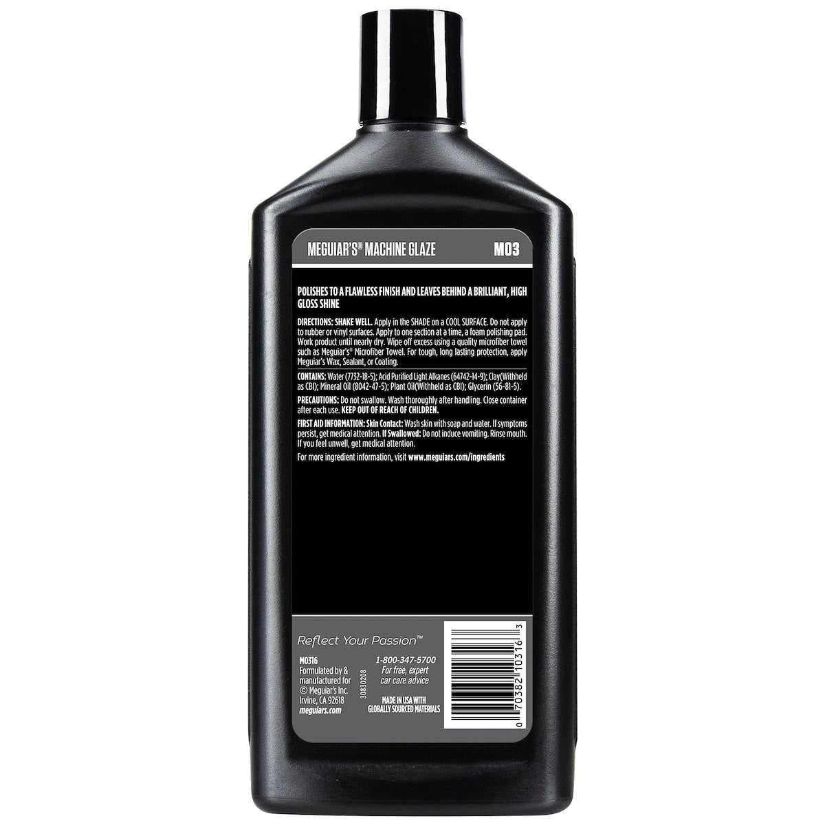 Meguiars Polishing Compound, White, 16 oz - M0316