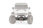 Warn Bumper, Elite Series, Powder Coated Black Steel, Fits Mid-Frame Winches Up To 12000 lb - 101330