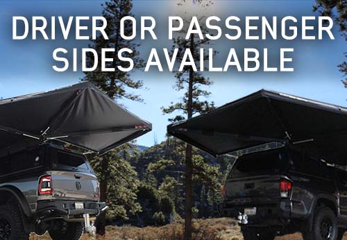 Overland Vehicle Systems Awning, 20 ft Length x 13 ft Width, Black Weather Cover - 19690002