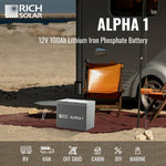 Rich Solar Battery, ALPHA 1, Group 24, 12.8 V Nominal Voltage - RS-B121S
