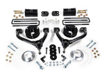 ReadyLIFT Lift Kit Suspension, 4 in Front Lift, 3 in Rear Lift, Black Components - 69-39400