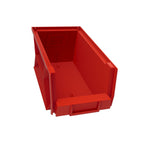 Weather Guard Van Storage System Shelf Bin Box, 7.1 in Height x 6 in Width x 13.2 in Depth, Red, Set Of 6 - 9855-7-02