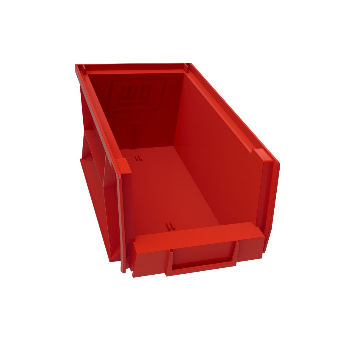 Weather Guard Van Storage System Shelf Bin Box, 7.1 in Height x 6 in Width x 13.2 in Depth, Red, Set Of 6 - 9855-7-02