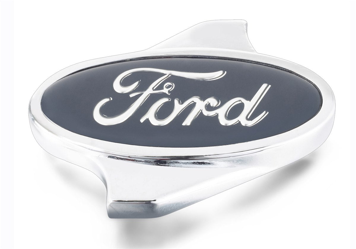 Ford Performance Air Cleaner Mounting Nut, 1/4 in - 20 Thread Size, Chrome/Blue - 302-333