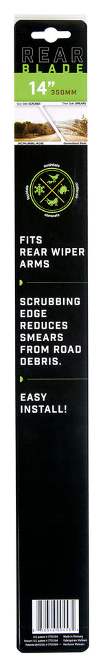 Scrubblade Windshield Wiper Blade, 14 in Length, Black, Ceramic Coated Silicone Blade - SR0014
