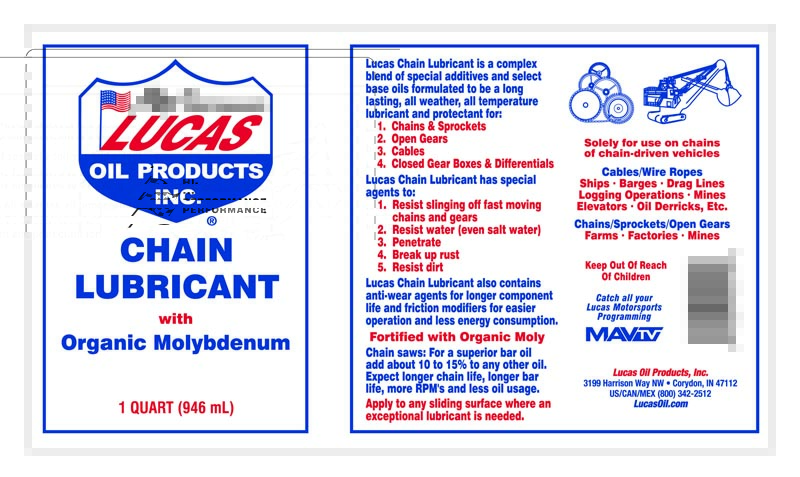 Lucas Oil Chain Lube, 1 qt Bottle - 10014