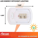 Arcon Interior Light - LED, 7-1/4 in Length x 4.95 in Width, Bright White SMD LED, 12 V - 20669N