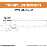 Buyers Products Pintle Hooks, Ball Mounts & Safety Chains 11275 product image 6