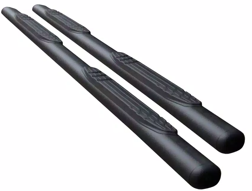 Big Country Nerf Bar, 4 in Oval Straight, Textured Powder Coat, Black - 104368800