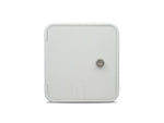 B&B Molders Electrical Cord Hatch, 6-7/8 in Height x 6-3/8 in Width Cutout Dimension, Accepts Up To 30 amp/50 amp Cords, Polar White - 94337